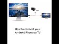 How to connect [ Android phone to Tv with USB HDMI cable ]