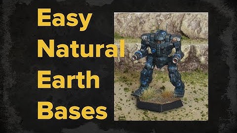 How to Paint Natural Earth Bases | Battletech Basing Terrain Tutorial