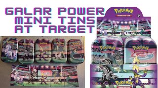 POKEMON GALAR POWER MINI TINS FOUND AT TARGET!!