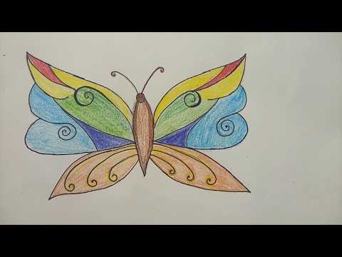 How to draw butterfly