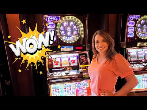 I Won Huge at Aria! Let's Get Those Slot Jackpots! Pinball & Cleo 2! Up to $109 Bets!