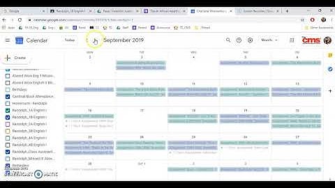 Assignments on Google Calendar [Student Instructional Video]