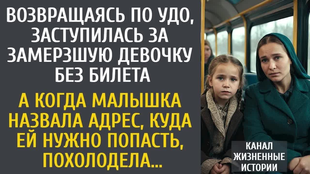 Возвращаясь по УДО, заступилась за замерзшую девочку без билета… А когда малышка назвала адрес…