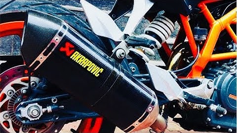 Akrapovic Exhaust (No DB Killer! No Baffle! No Silencer!) — 2017 KTM RC 390