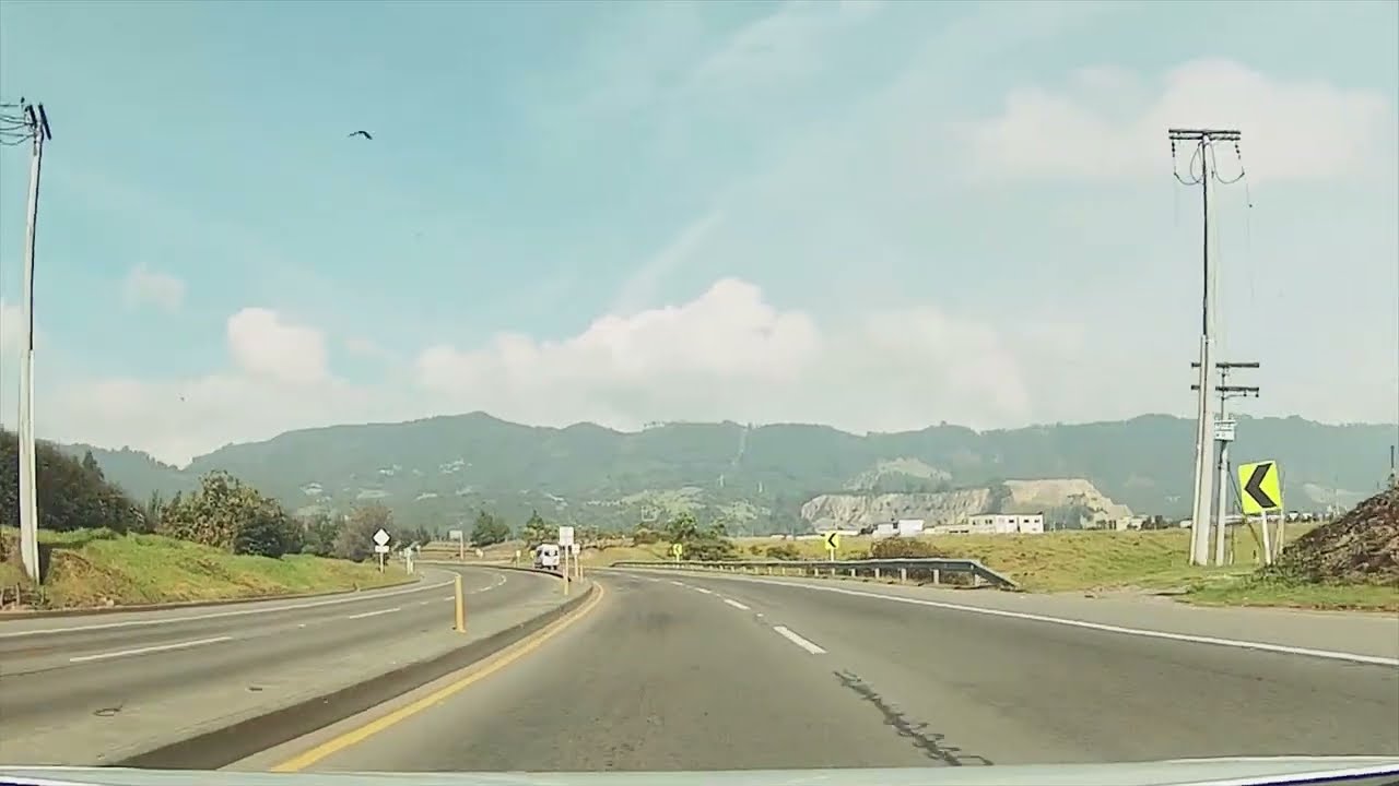 Así es la carretera Chía - Zipaquirá