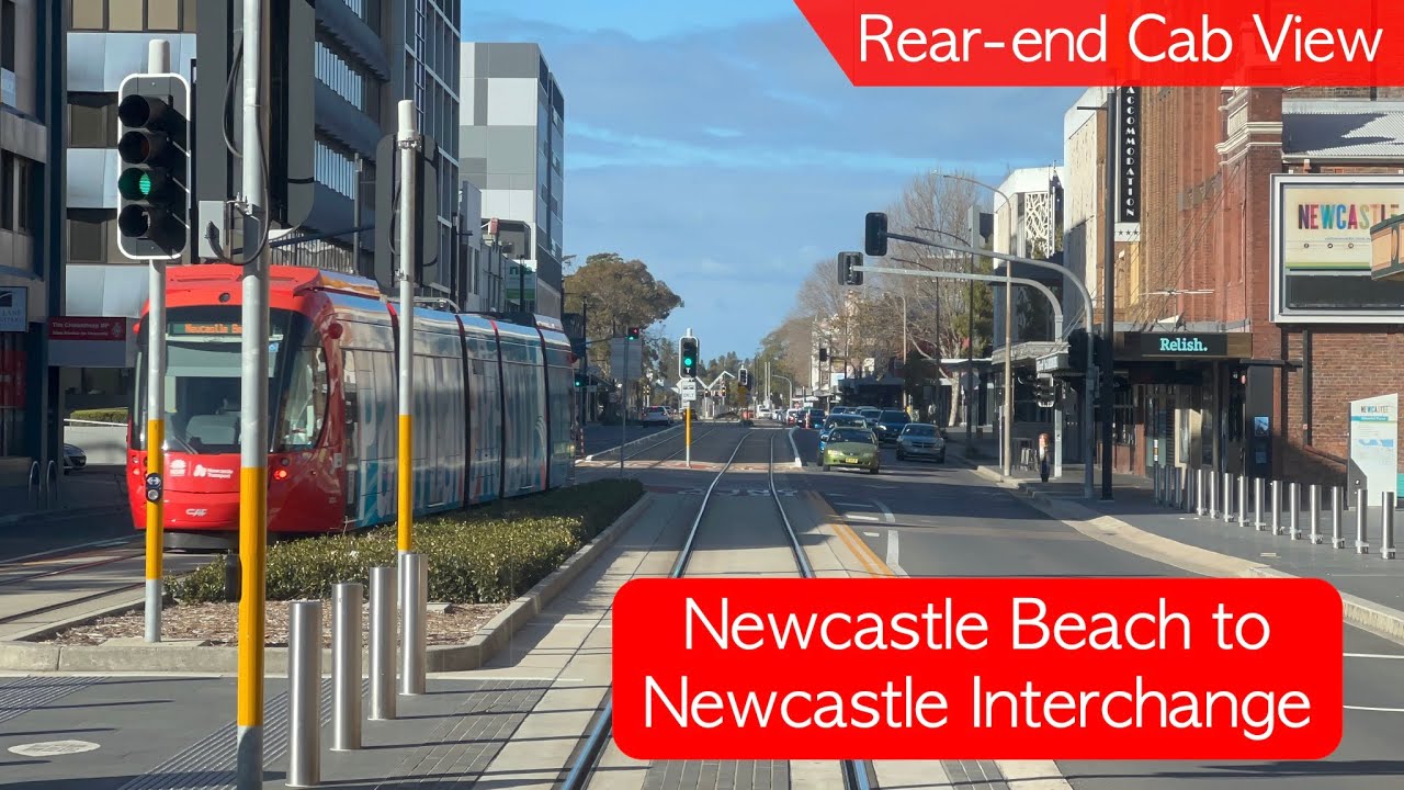 Transport for Sydney Vlog 675: Newcastle Beach to Newcastle Interchange - Rear-End Cab View
