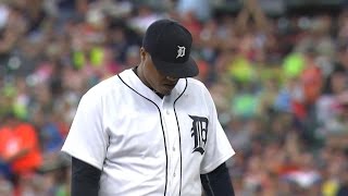 CLE@DET: Simon tosses five scoreless before delay