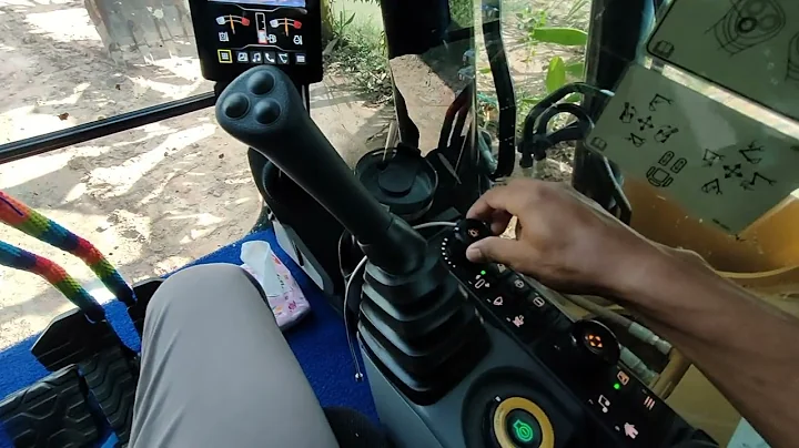 สอนวิธีขับรถขุดและชมภายในเก๋งCAT320GC