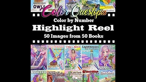 Highlight Reel Color By Number Coloring Book - Color Questopia - FLIP THROUGH
