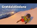 Backcountry skiing to Grøtdalstindane, Sunnmørsalpane, Norway - January 2021