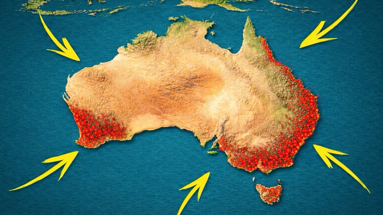 Что находится на 95% пустующей Австралии?