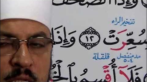 كيف يتلى - الجزء الثلاثون ٠٤ - سورة التكوير - د.جعفر أحمد