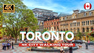 Toronto, Canada Walking Tour - City Hall, Queen St, Kensington 4K Ultra Hd 60Fps