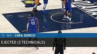 Luka Doncic kicks ball, ejected for 1st time in Dallas Mavericks