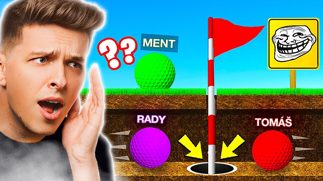 RADY A TOMÁŠ PODVÁDÍ V GOLFU! *PROHRÁL JSEM*