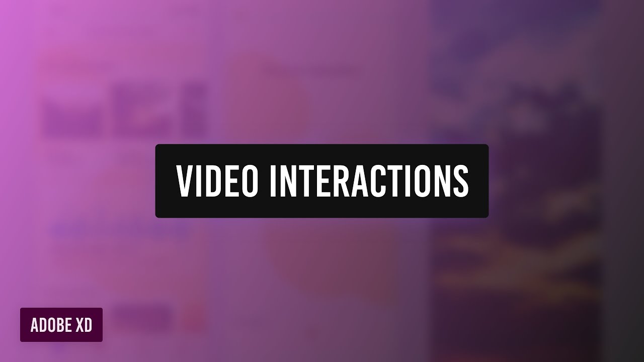 Prototype with video and audio playback using Adobe XD 2022