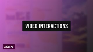 Prototype with video and audio playback using Adobe XD 2022