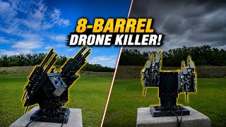World is Shocked! Beretta Unveils 8-Barrel Drone-Killing Turret | Future of Anti-Drone Warfare