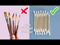 23 COOL PAINTING HACKS AND ART IDEAS FOR BEGINNERS || Paint WITHOUT Brushes! #drawing #art