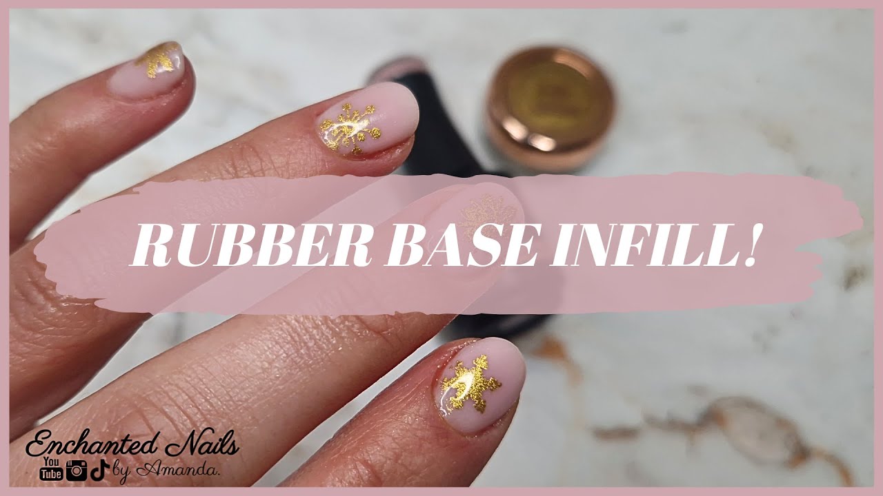 HOW TO INFILL RUBBER BASE COAT | CHROME NAIL STAMPING