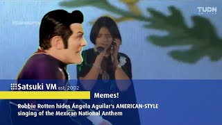 [MEME] Robbie Rotten hides Ángela Aguilars AMERICAN-STYLE singing of the Mexican National Anthem