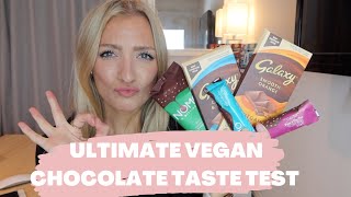 VEGAN CHOCOLATE TASTE TEST | Hayley Morris