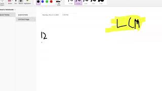 Asvabged Math Least Common Multiple