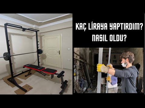 Sanayide Bir Gün! // Çok Ucuza Squat Rack ve İstasyon Yaptırdım!! // Odamı Spor Salonuna Çeviriyorum