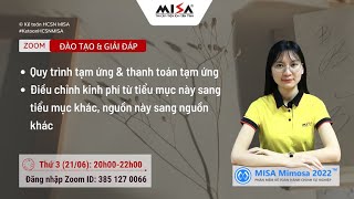 Quy trình tạm ứng và thanh toán tạm ứng tối 21/06 | Kế toán HCSN MISA