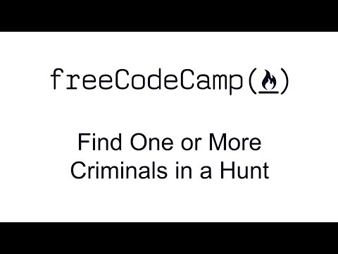 Regular Expressions - Find One or More Criminals in a Hunt - Free Code Camp