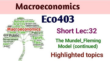 Eco403 short lecture:32 | Eco403 lesson:32 | learn with Mdm | best short lectures |
