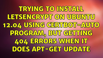 Trying to install letsencrypt on ubuntu 12.04 using certbot-auto program, but getting 404 errors...