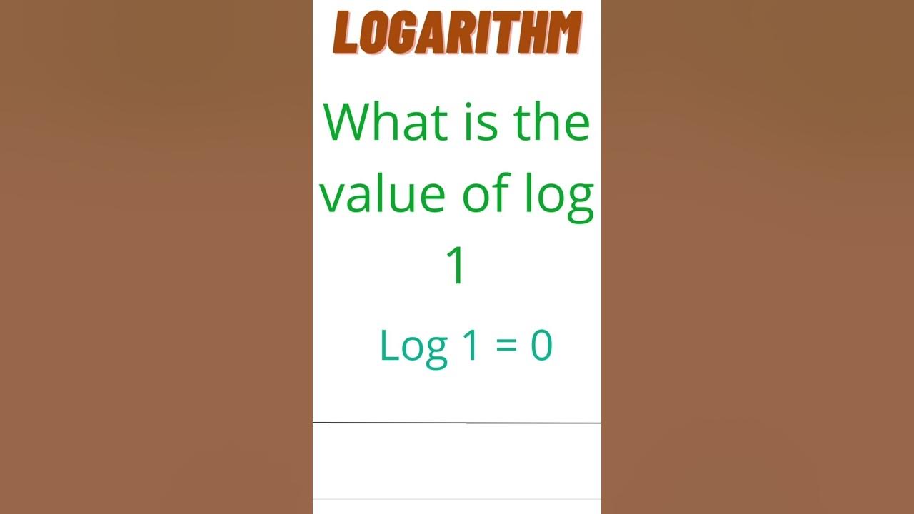 What is the value of log 1 value of log 1 log 1 log 1 ki 