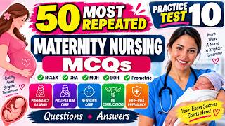 50 Maternity NCLEX Questions with Answers | DHA, MOH & Prometric | Practice Test 10