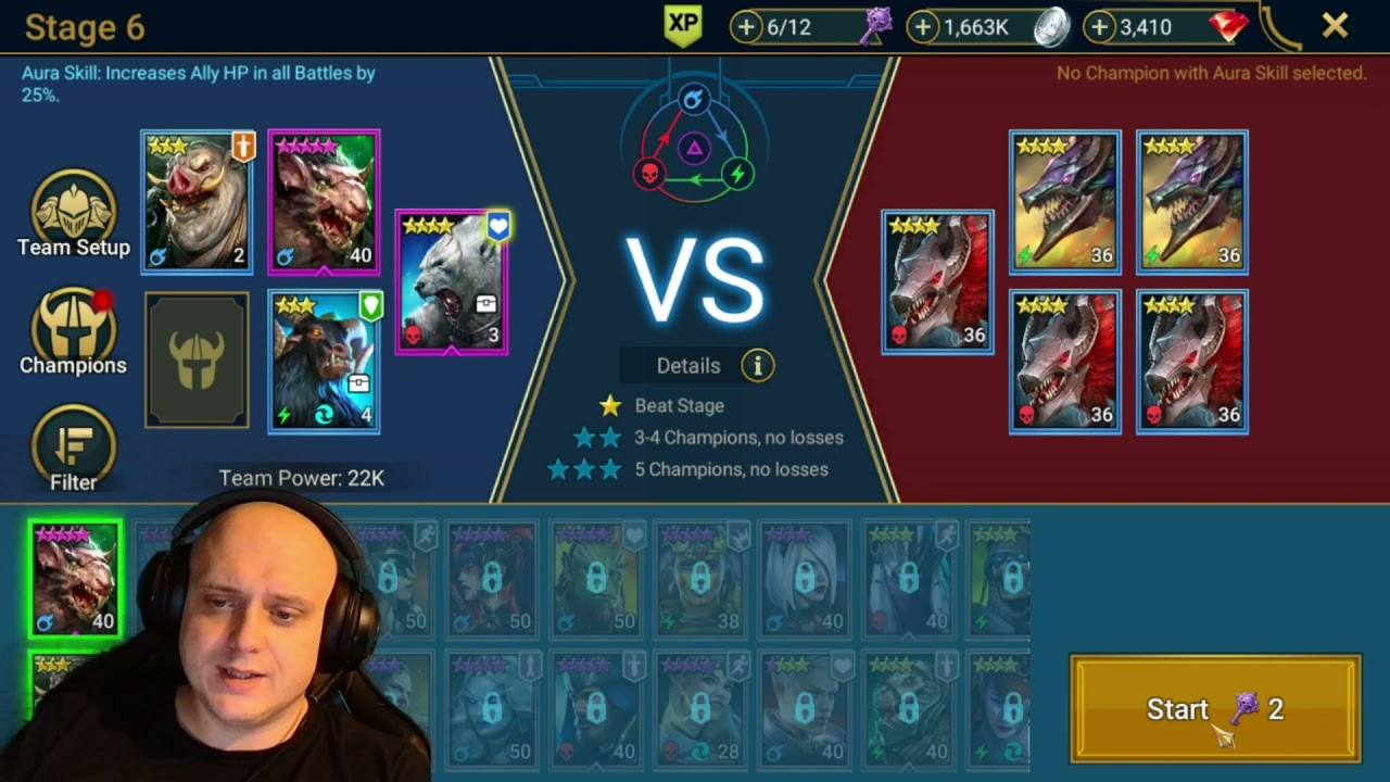 Raid: Shadow Legends FTP Day50 & Day51 & Day52 - 6 Star Skullcrusher & CvC Books