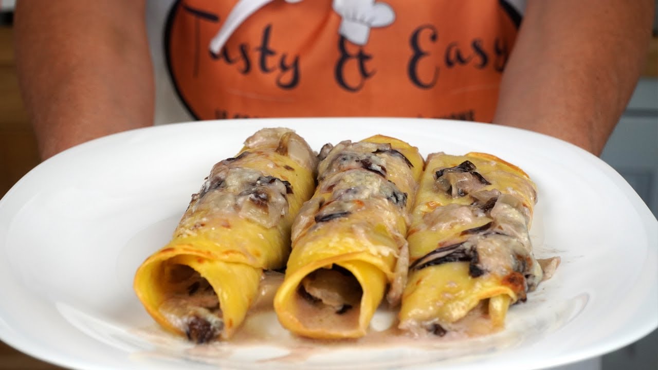 Crespelle Radicchio e Gorgonzola della domenica Deliziose Tasty and Easy