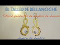 HOW TO MAKE SOME HAMMERED ALUMINUM WIRE EARRINGS -COMO HACER UNOS PENDIENTES DE ALAMBRE DE ALUMINIO.