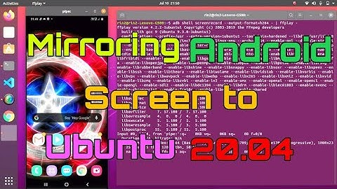SCREEN MIRRORING IN ANDROID TO LINUX | UBUNTU | DESKTOP | LAPTOP |SCREEN MIRRORING
