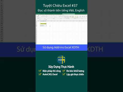 Mẹo đọc số thành tiền tiếng Việt tiếng Anh trong Excel | Mẹo thủ thuật Excel #37