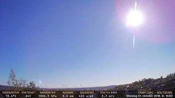 Timelapse Cam 1 - 1. oktober 2018