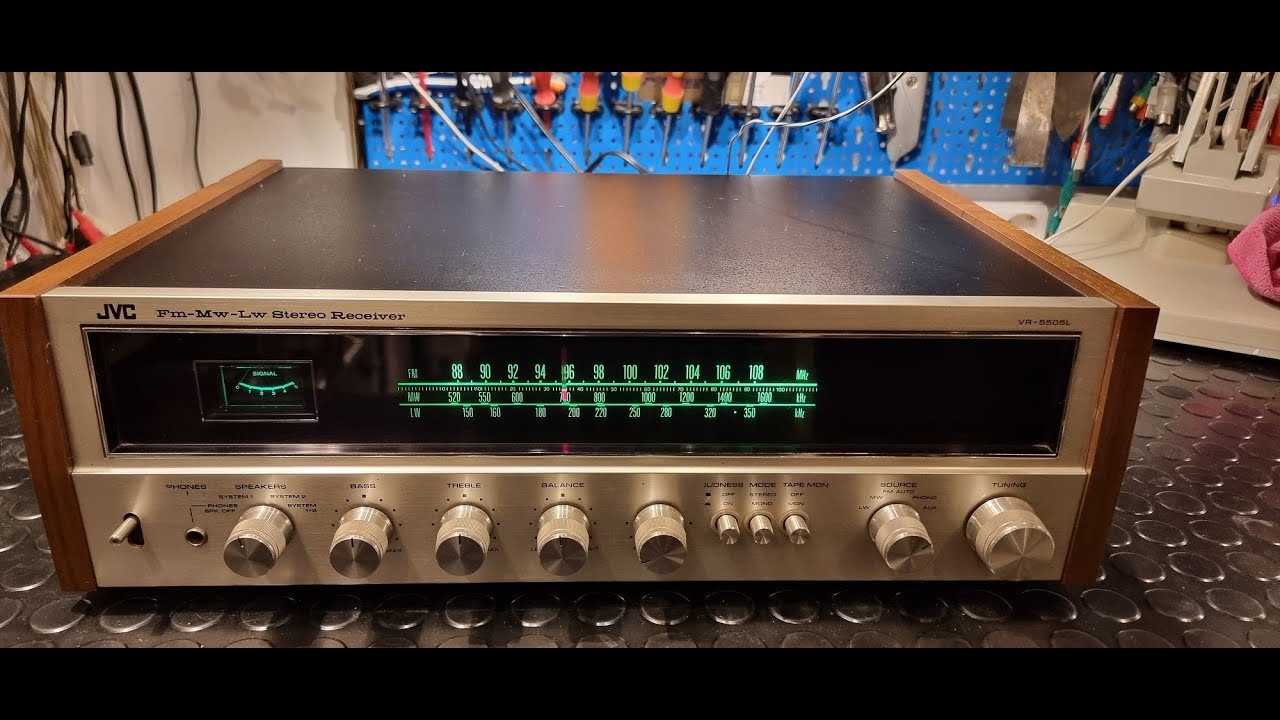 JVC VR5505L receiver 1978' japan high fidelity test YouTube