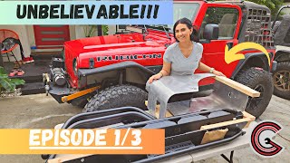 INSANE BODY ARMOR + OVERLINE FENDERS + ROCK RAILS on our JEEP Wrangler - FULL DIY, (Episode 1/3) by Garage Couple 5,574 views 6 months ago 19 minutes