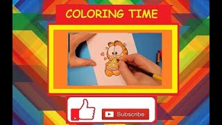 Garfield odie coloring pages