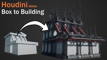 Blockout to finished Building || Houdini ideas