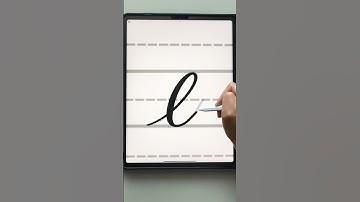 Lettering "l" in calligraphy! Link in description #calligraphy #procreate #shorts