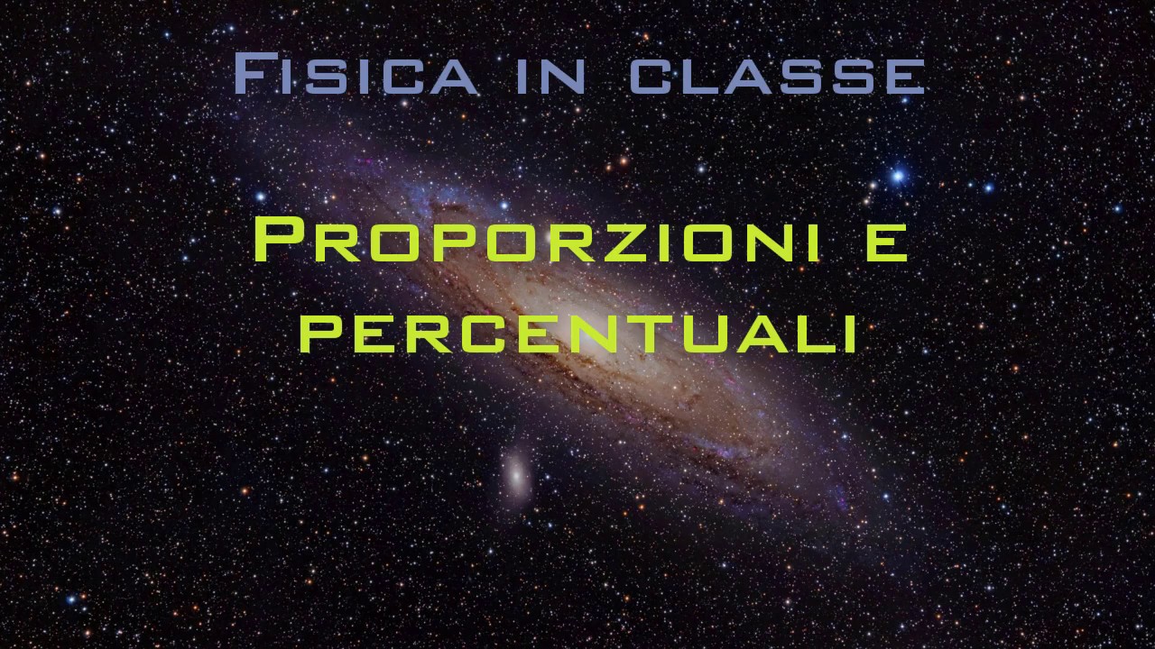 Proporzioni e percentuali