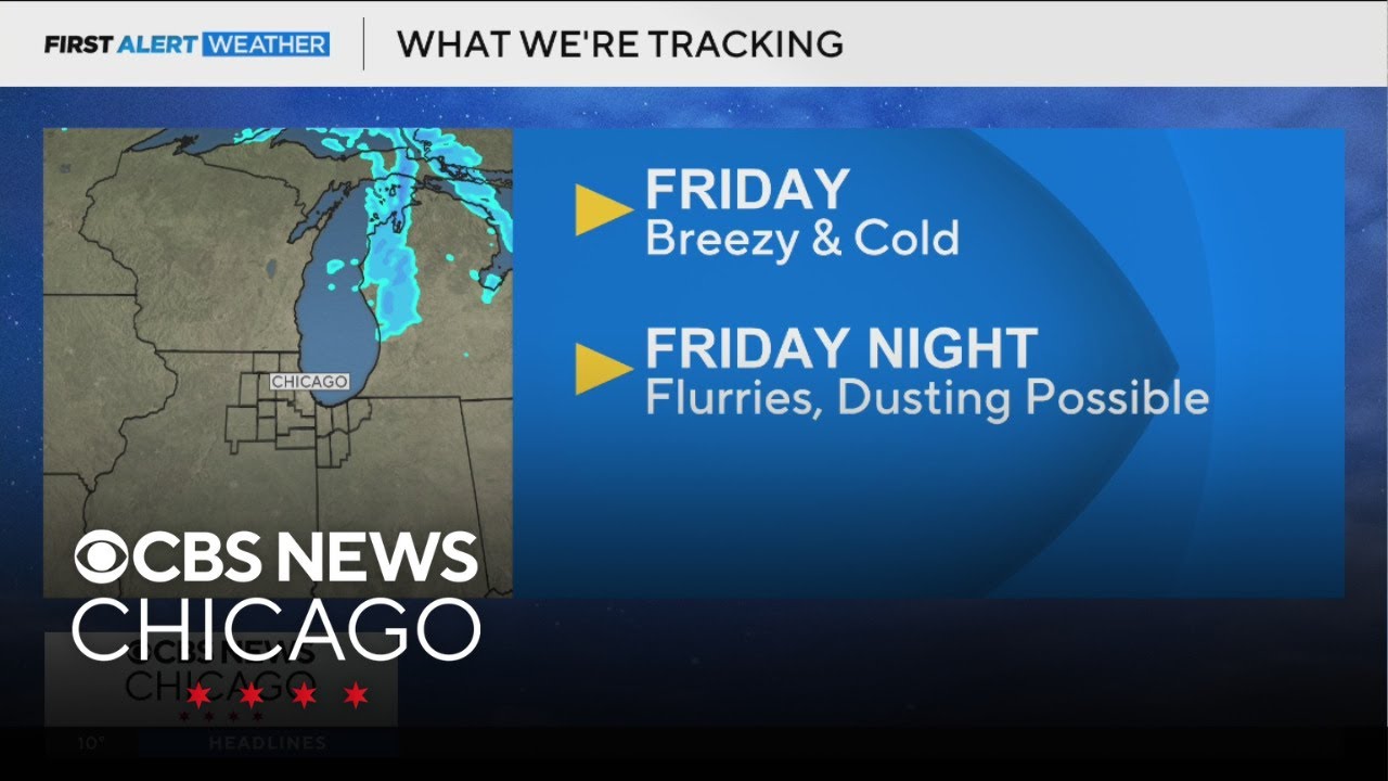 Subzero wind chills overnight, breezy and cold Friday in Chicago - YouTube