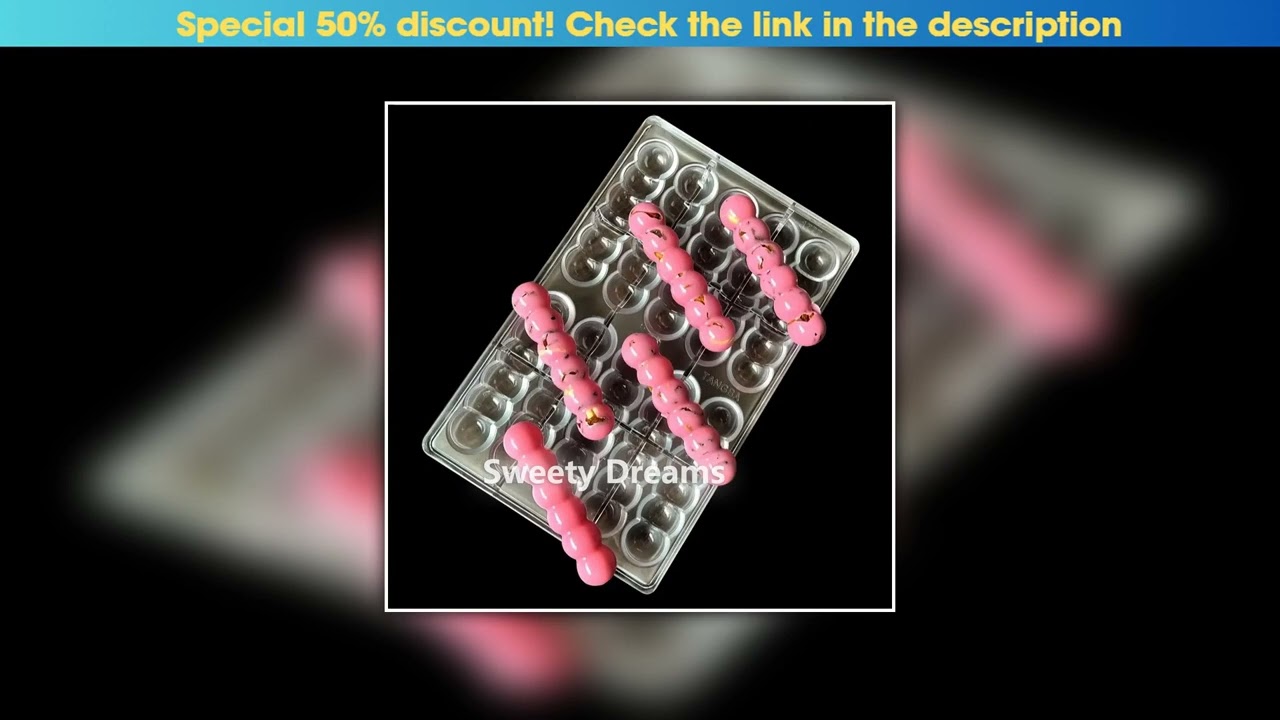 Hands-on 10 Cavity Polycarbonate Chocolate Mould Half Round Gourd Shape Cake Mould Cake Mould For B