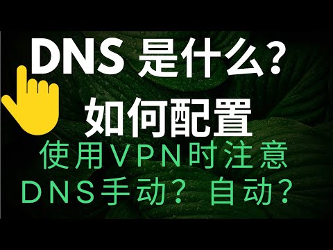 how to use dns as vpn?｜ dns是什么？ 自动获取 or手动配置？｜dns for vpn server｜how to set dns on windows