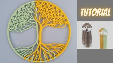 Macrame Tree of Life tutorial | DIY Two tone Tree of Life